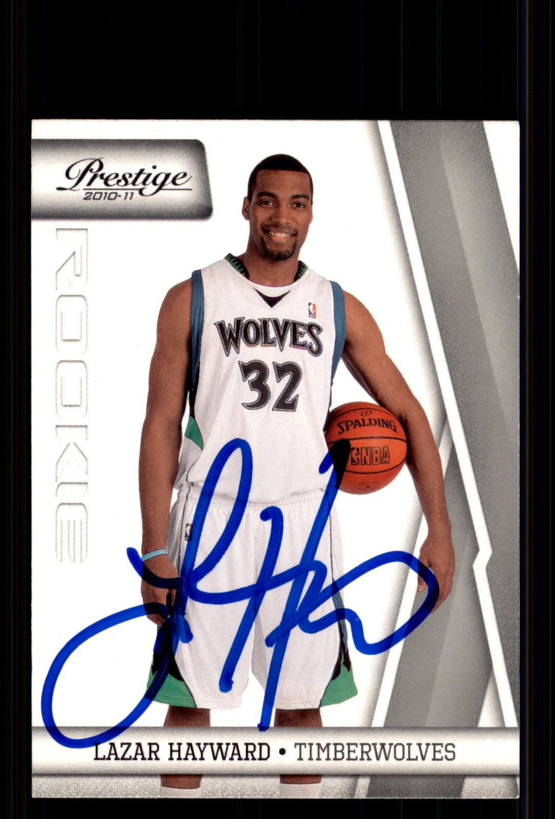 Signed Basketball Card Auto Lazar Hayward 2010-11 Panini Prestige #180