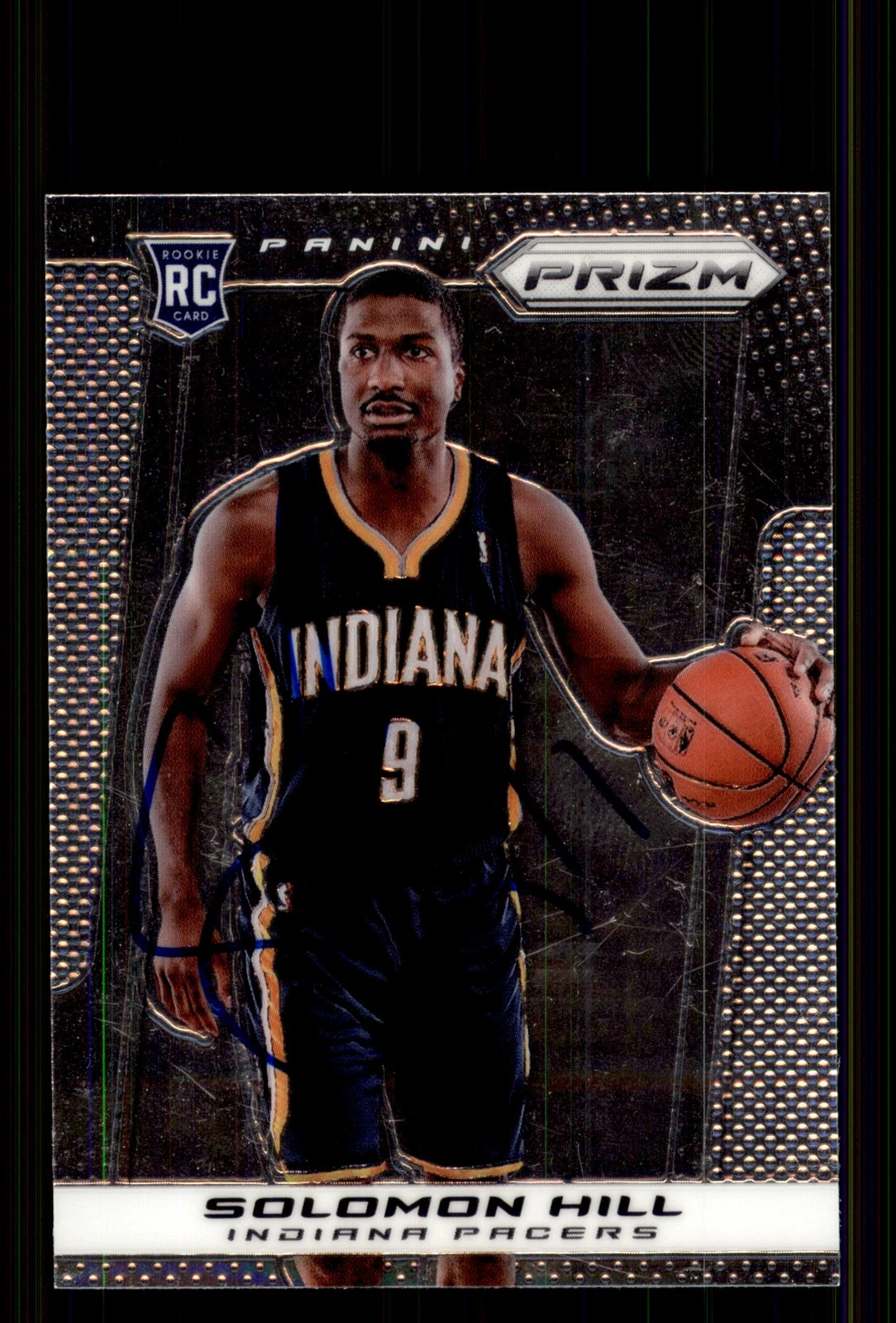 Signed Basketball Card Auto Solomon Hill 2013-14 Panini Prizm #277 Pacers