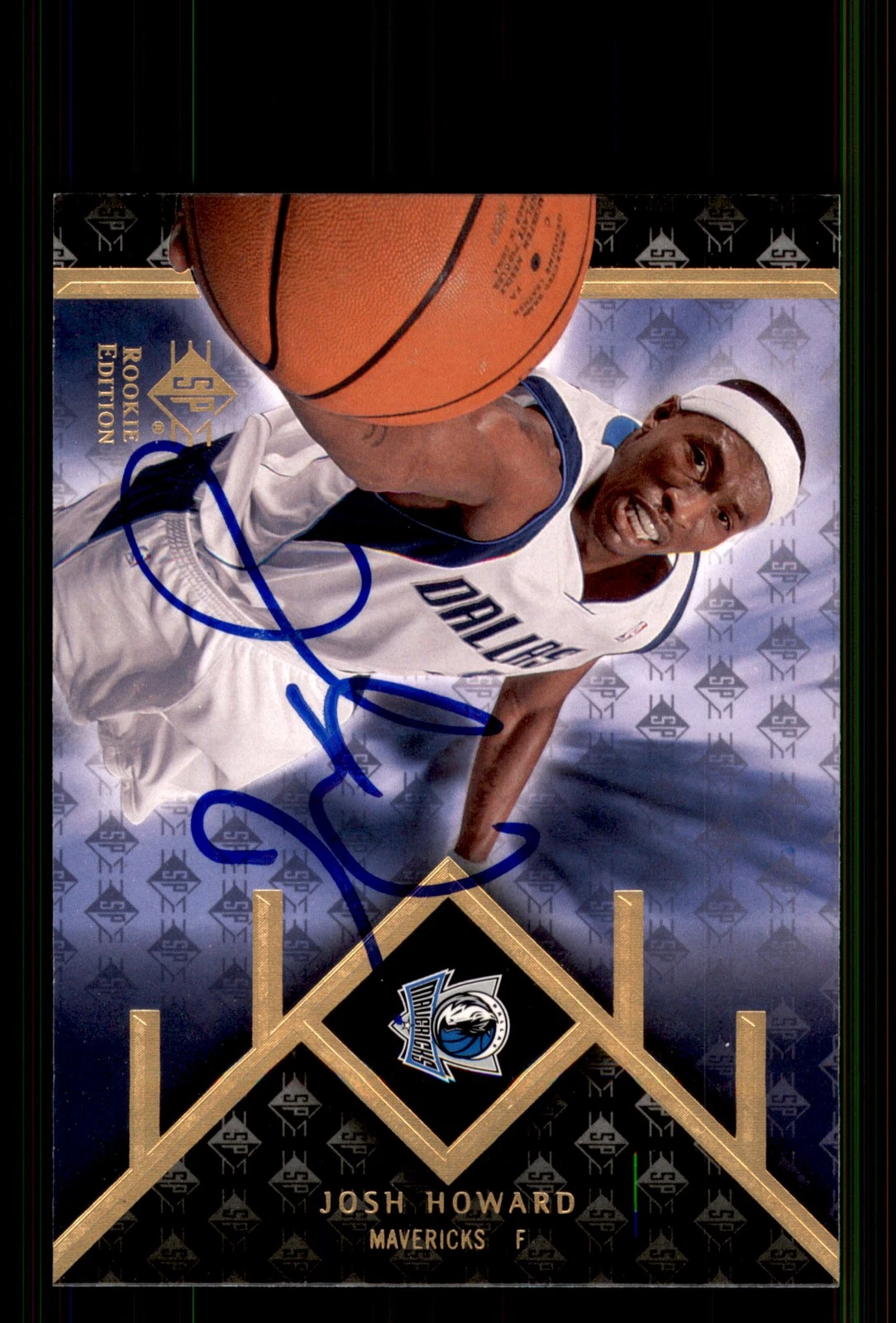 Signed Basketball Card Auto Josh Howard 2007-08 SP Rookie Edition #35