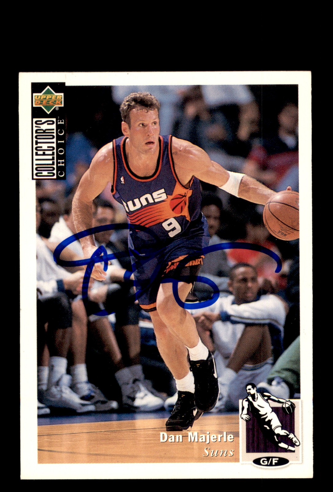 Signed Basketball Card Auto Dan Majerle 1994-95 Collector's Choice #69 Suns