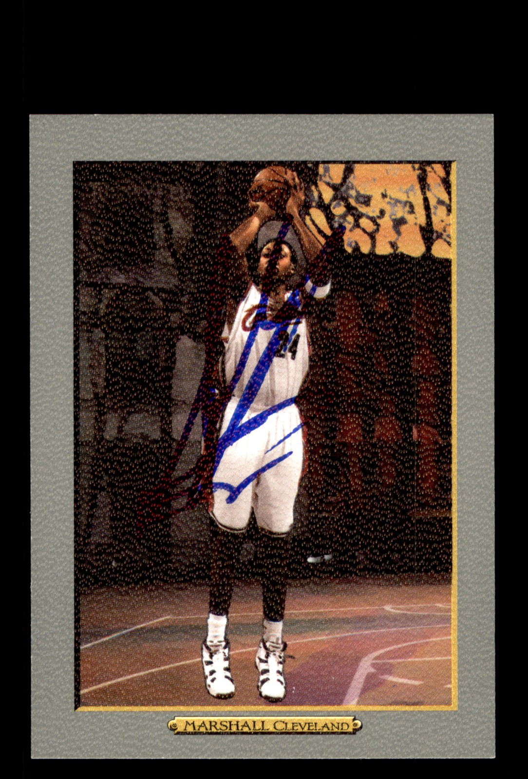 Signed Basketball Card Auto Donyell Marshall 2006-07 Topps Turkey Red #55