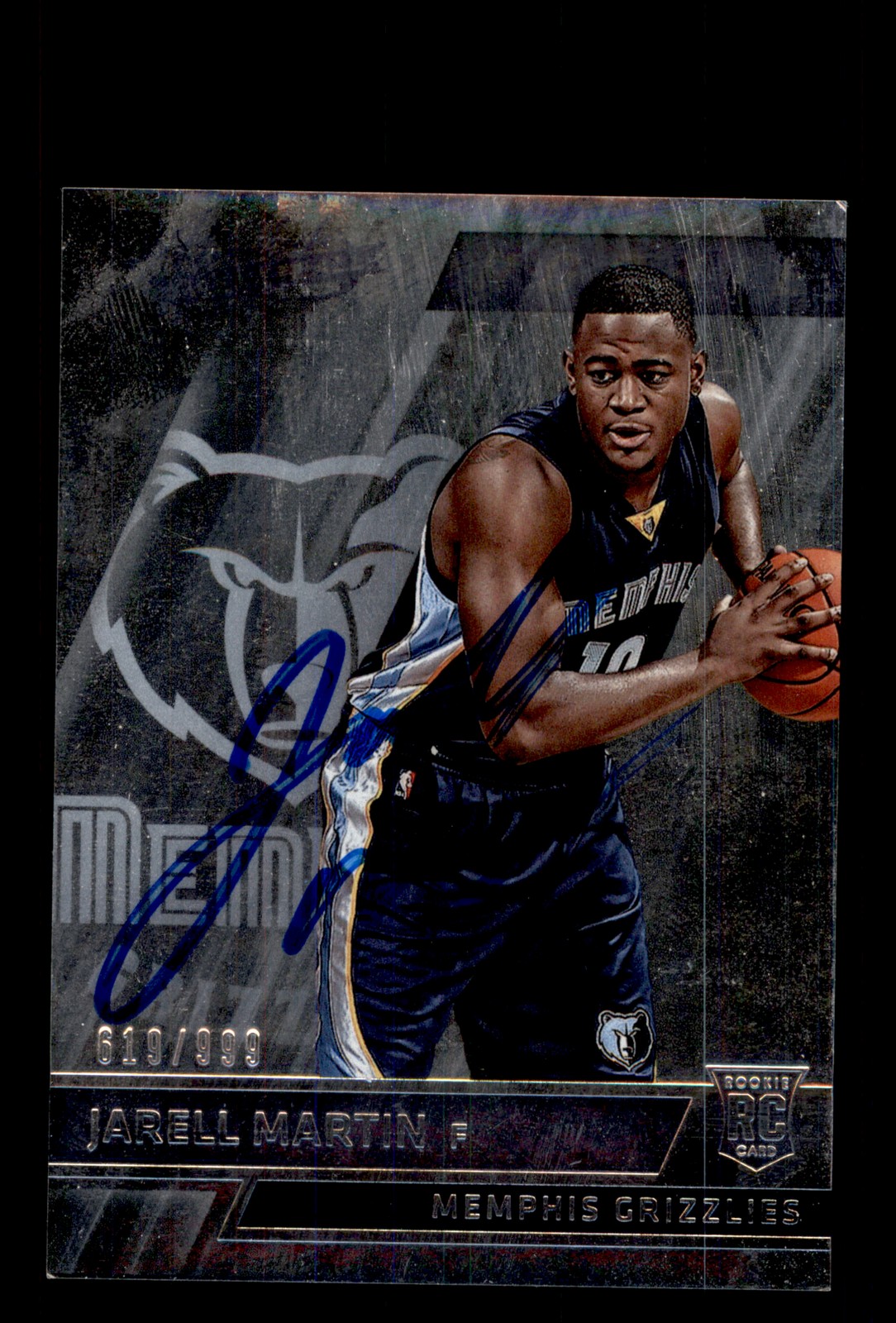 Signed Basketball Card Auto Jarell Martin 2015-16 Panini Absolute #163 Grizzlies