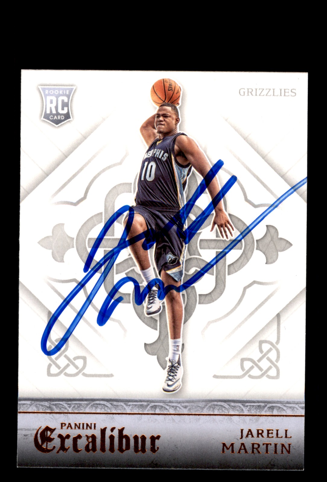 Signed Basketball Card Auto Jarell Martin 2015-16 Panini Excalibur #162