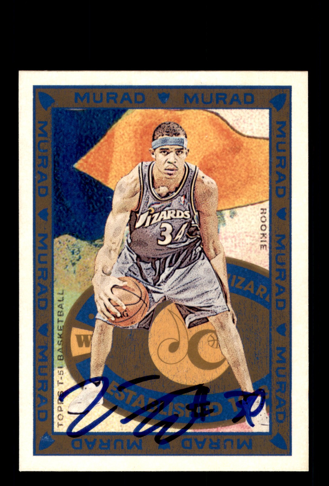 Signed Basketball Card Auto JaVale McGee 2008-09 Topps T-51 Murad #187 Wizards