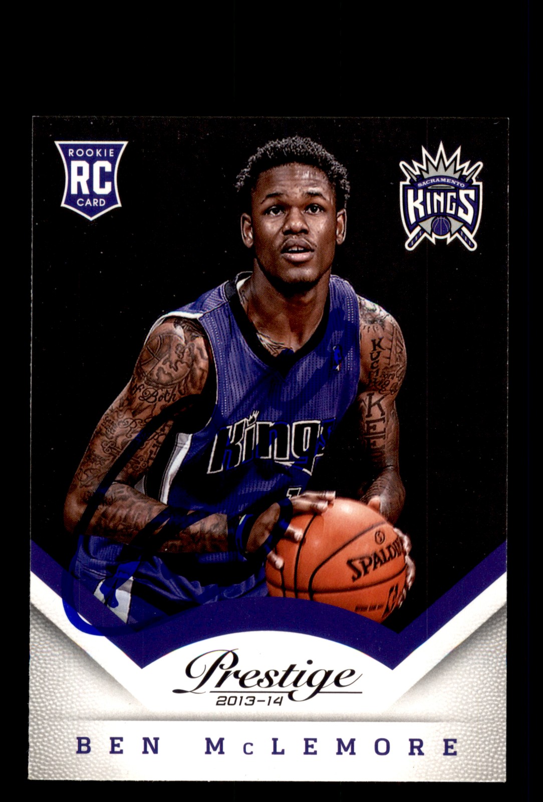 Signed Basketball Card Auto Ben McLemore 2013-14 Panini Prestige #167 Kings