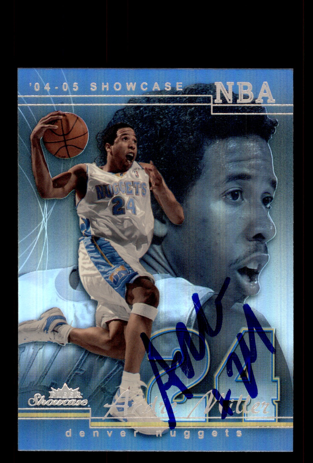 Signed Basketball Card Auto Andre Miller 2004-05 Fleer Showcase #81 Nuggets