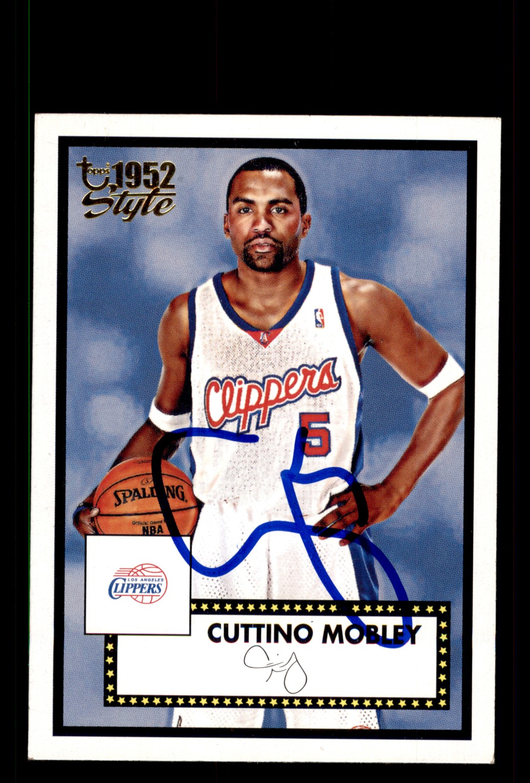 Signed Basketball Card Auto Cuttino Mobley 2005-06 Topps 1952 Style #115