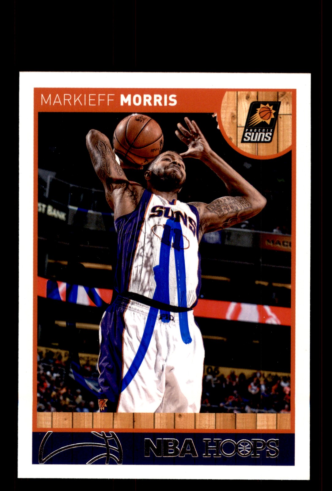 Signed Basketball Card Auto Markieff Morris 2013-14 Hoops #96 Phoenix Suns
