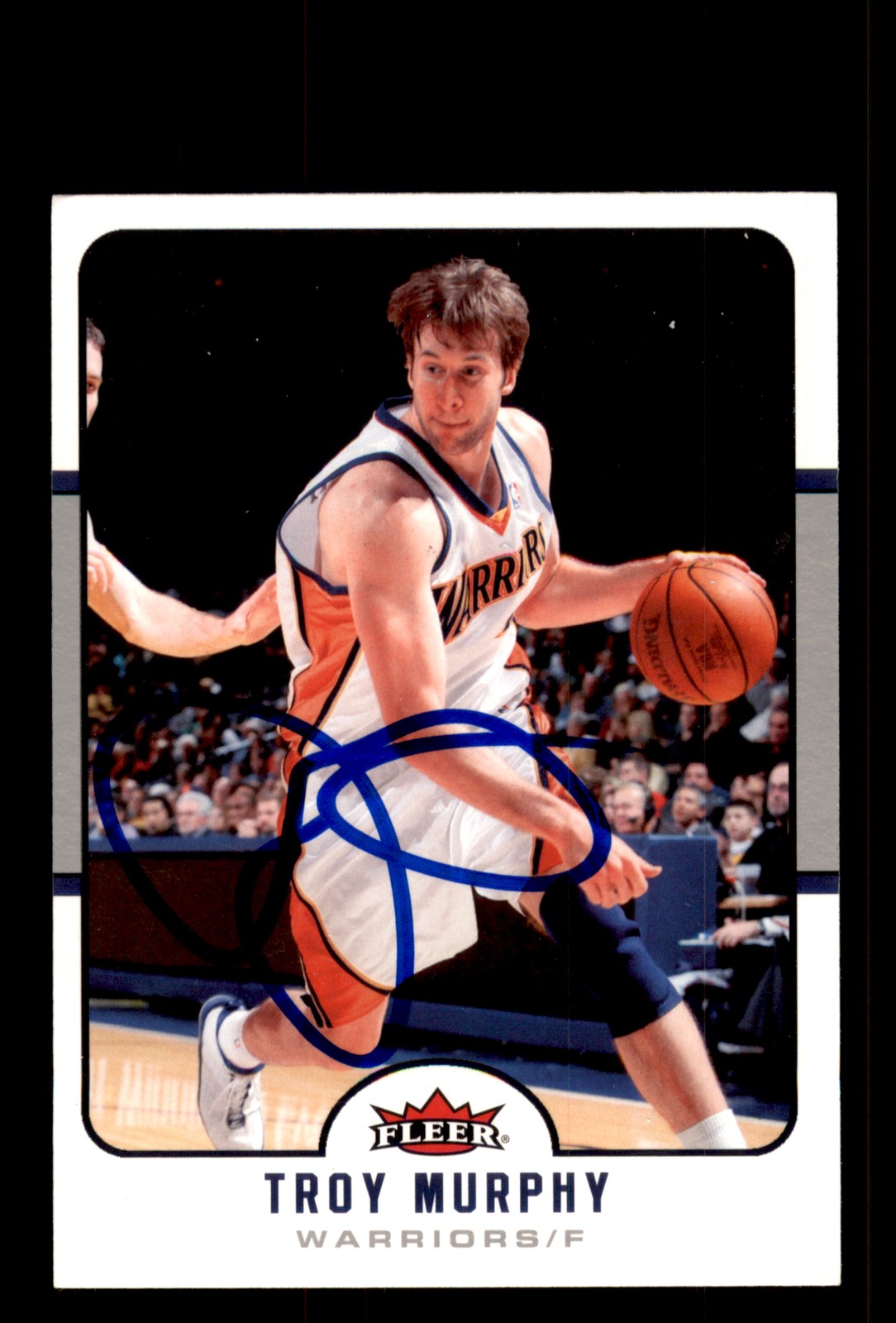 Signed Basketball Card Auto Troy Murphy 2006-07 Fleer #61 Golden State Warriors