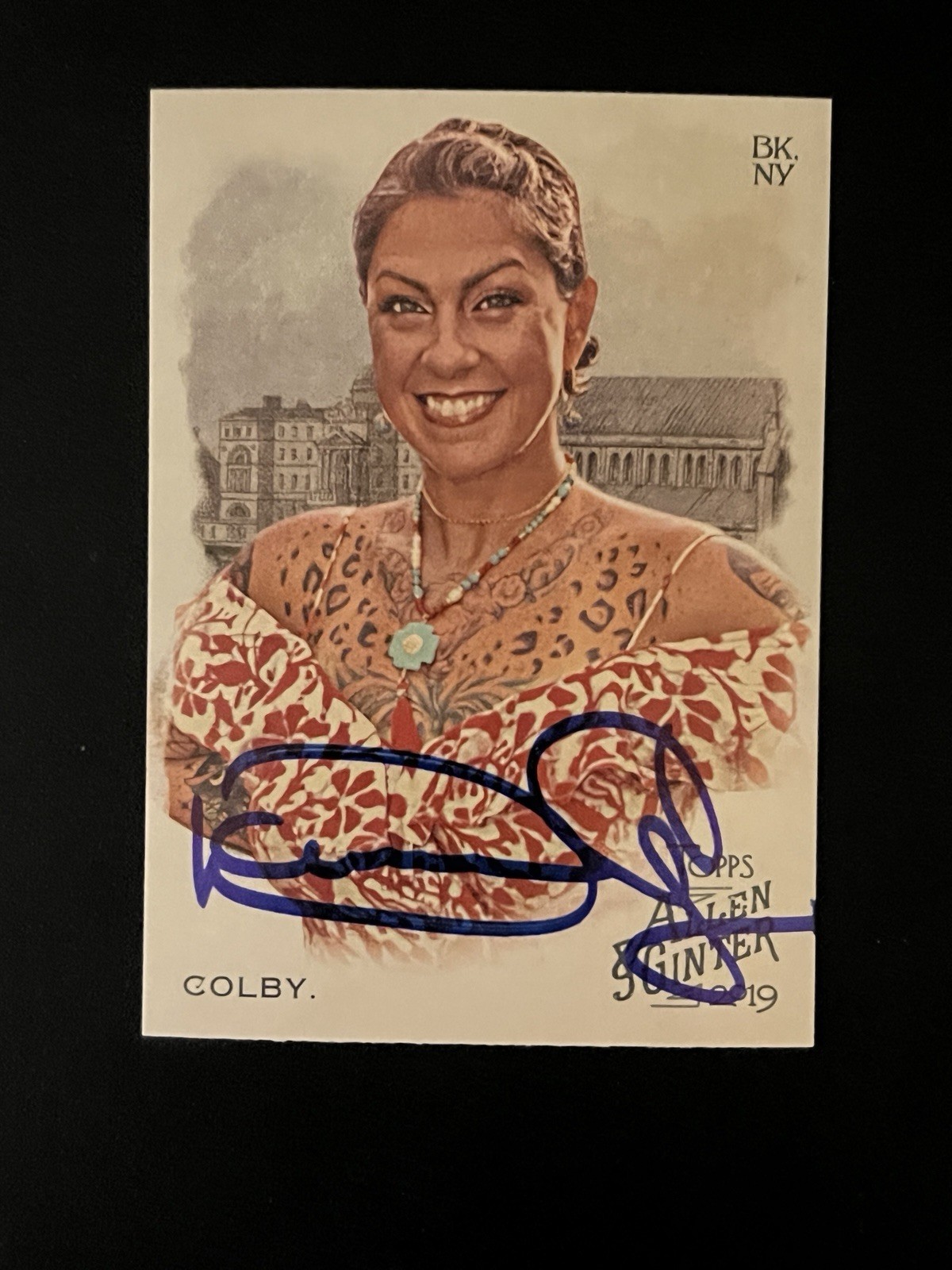 Signed Baseball Card Auto Danielle Colby 2019 Topps Allen & Ginter #175