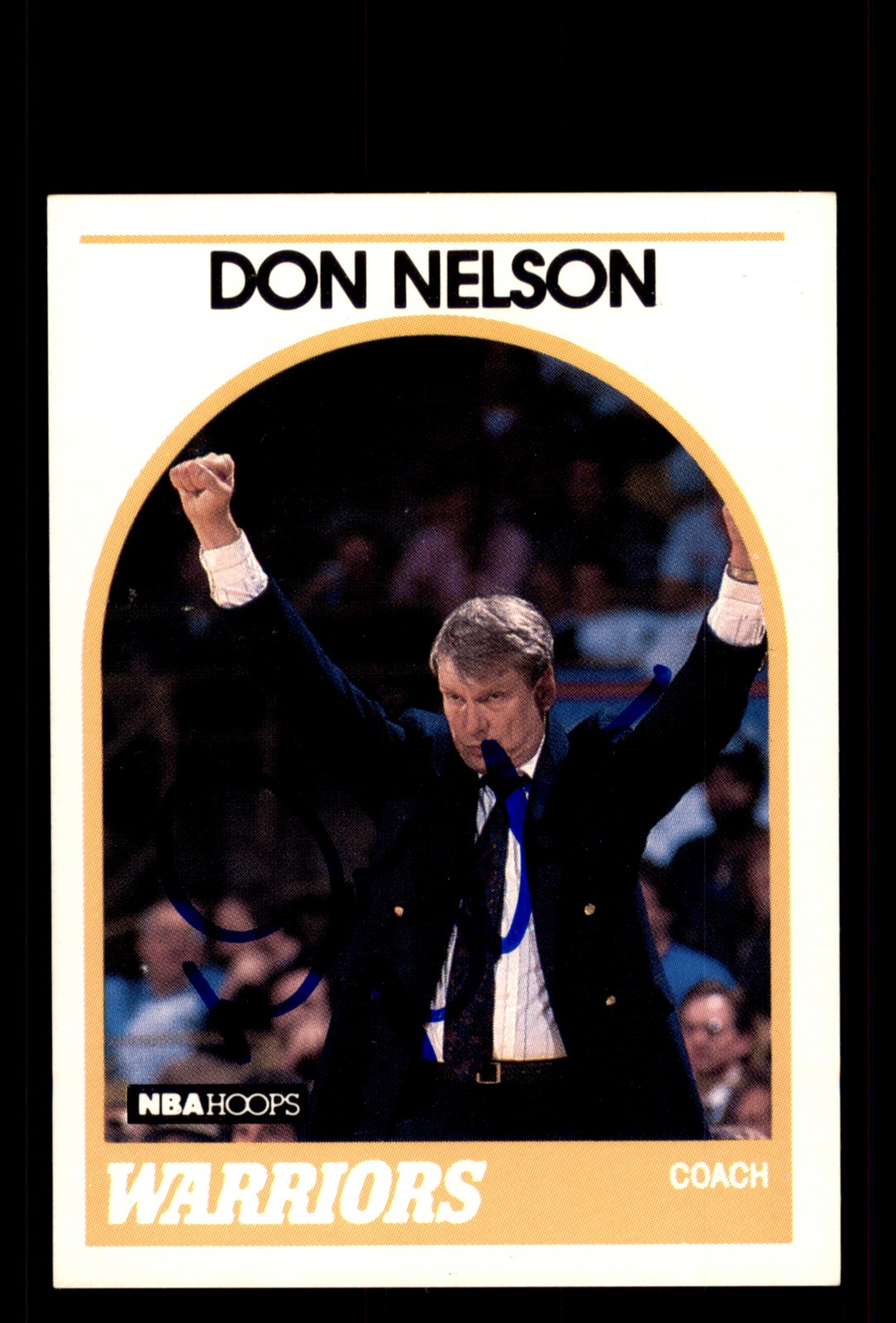 Signed Basketball Card Auto Don Nelson 1989-90 Hoops #273 Golden State Warriors