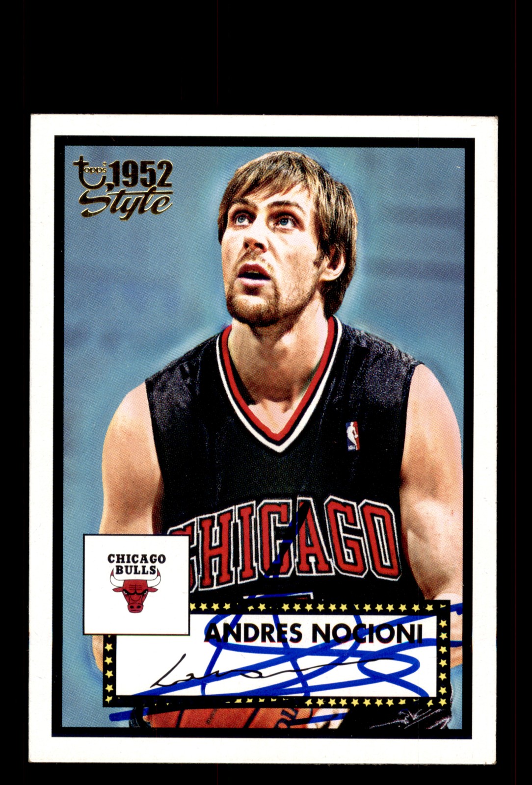 Signed Basketball Card Auto Andres Nocioni 2005-06 Topps 1952 Style #40