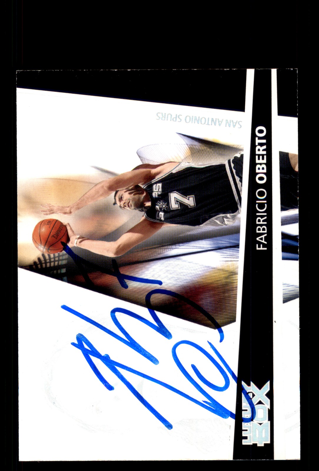 Signed Basketball Card Auto Fabricio Oberto 2005-06 Topps Luxury Box #107 Spurs