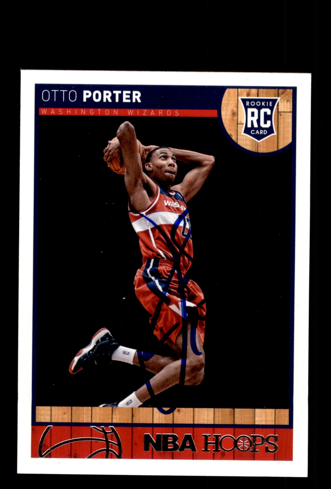 Signed Basketball Card Auto Otto Porter 2013-14 Hoops #263 Washington Wizards