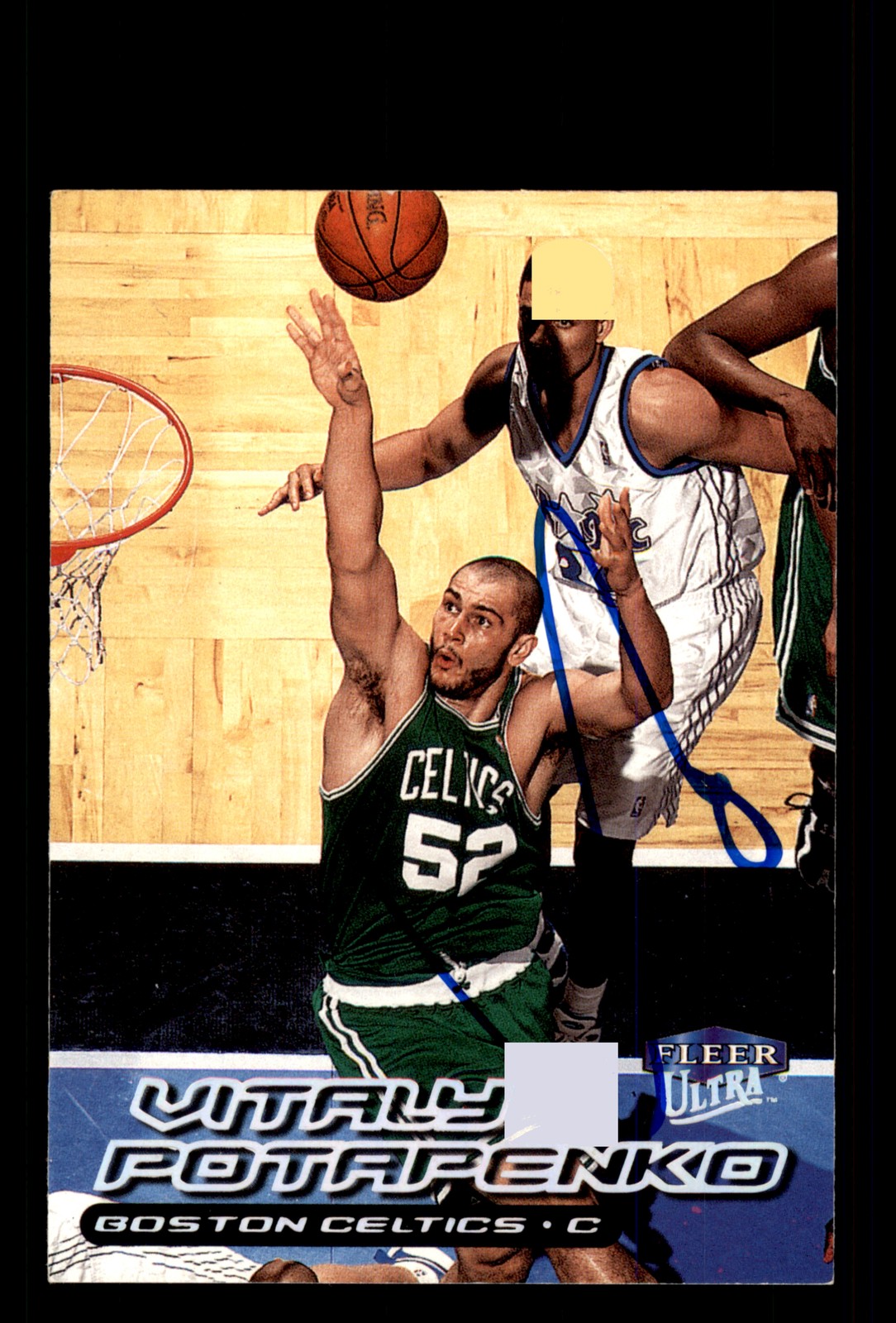 Signed Basketball Card Auto Vitaly Potapenko 1999-00 Ultra #25 Boston Celtics