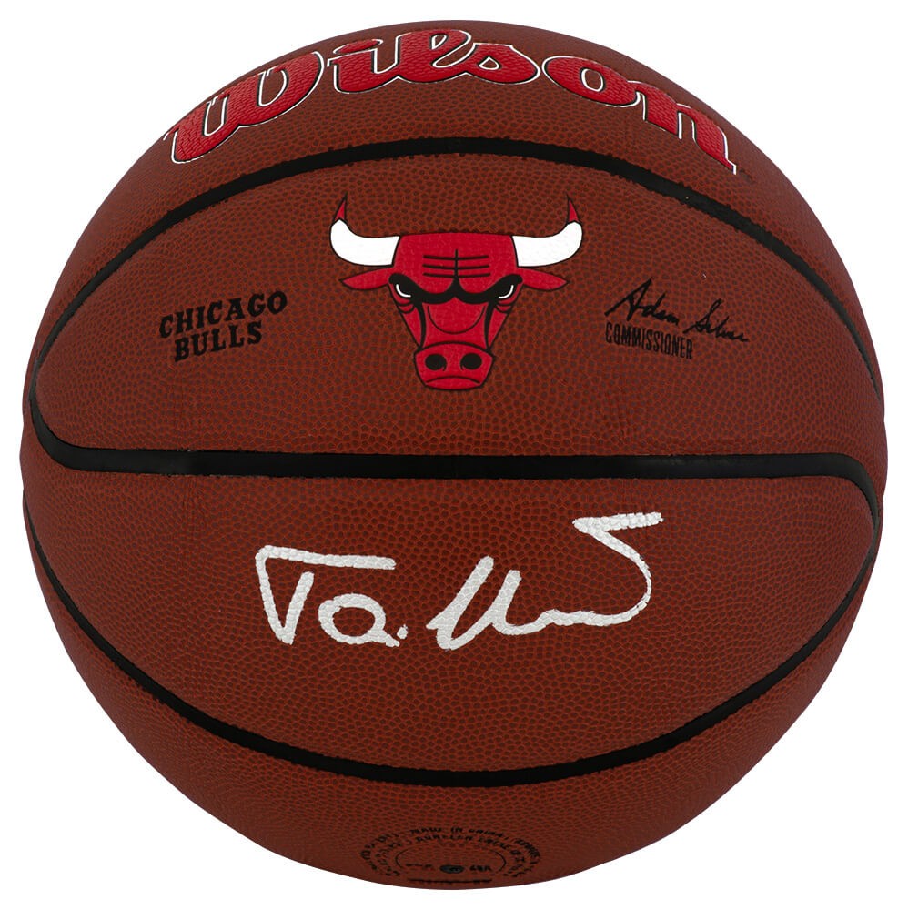 Toni Kukoc Signed Bulls Logo Wilson Alliance NBA Basketball - (SCHWARTZ COA)