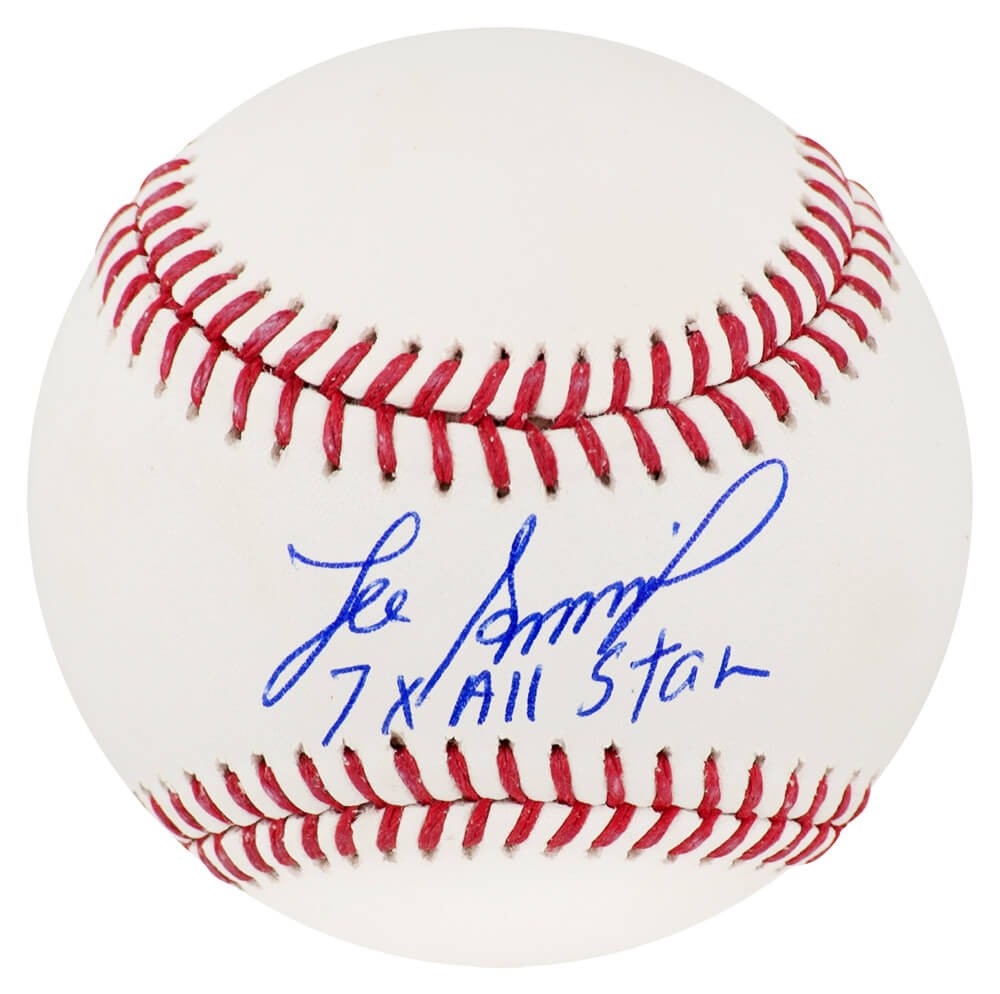 Lee Smith Signed Rawlings Official MLB Baseball w/7x All Star - (SCHWARTZ COA)