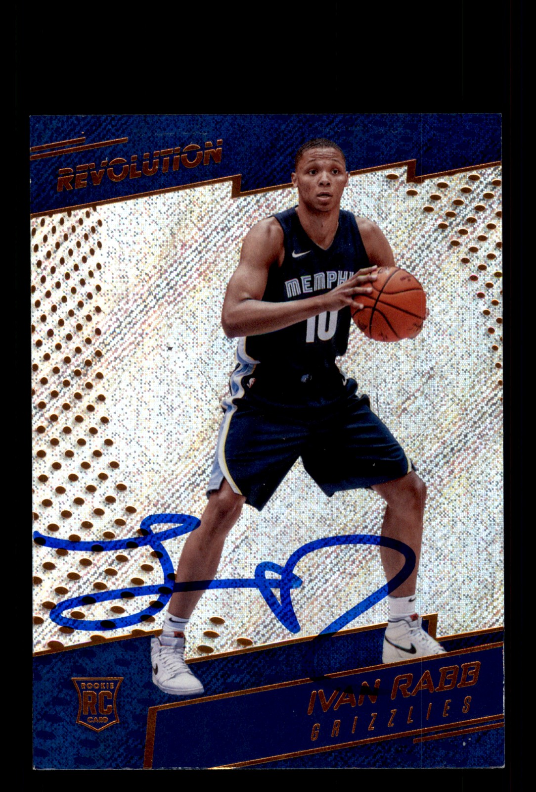 Signed Basketball Card Auto Ivan Rabb 2017-18 Panini Revolution #134 Grizzlies