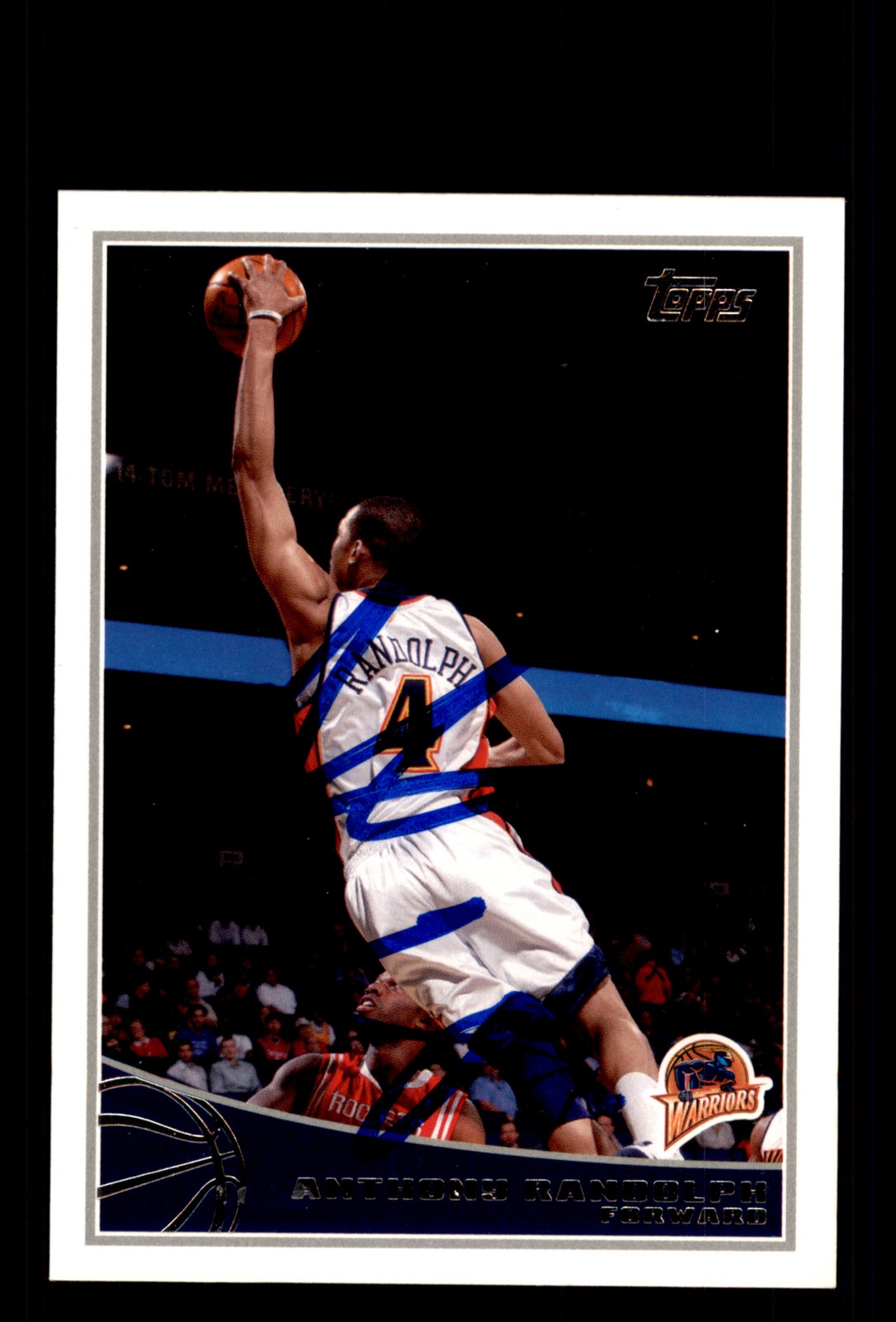 Signed Basketball Card Auto Anthony Randolph 2009-10 Topps #92 Warriors