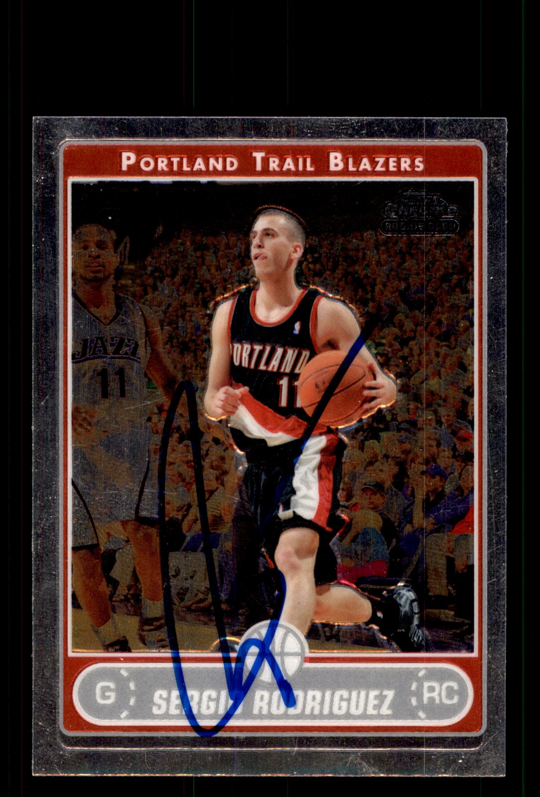 Signed Basketball Card Auto Sergio Rodriguez 2006-07 Topps Chrome #199