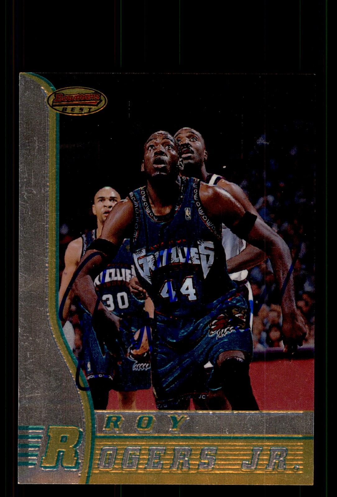 Signed Basketball Card Auto Roy Rogers 1996-97 Bowman's Best #R21 Grizzlies