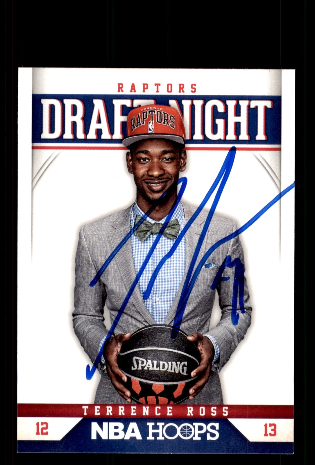 Signed Basketball Card Auto Terrence Ross 2012-13 Hoops #8 Draft Night