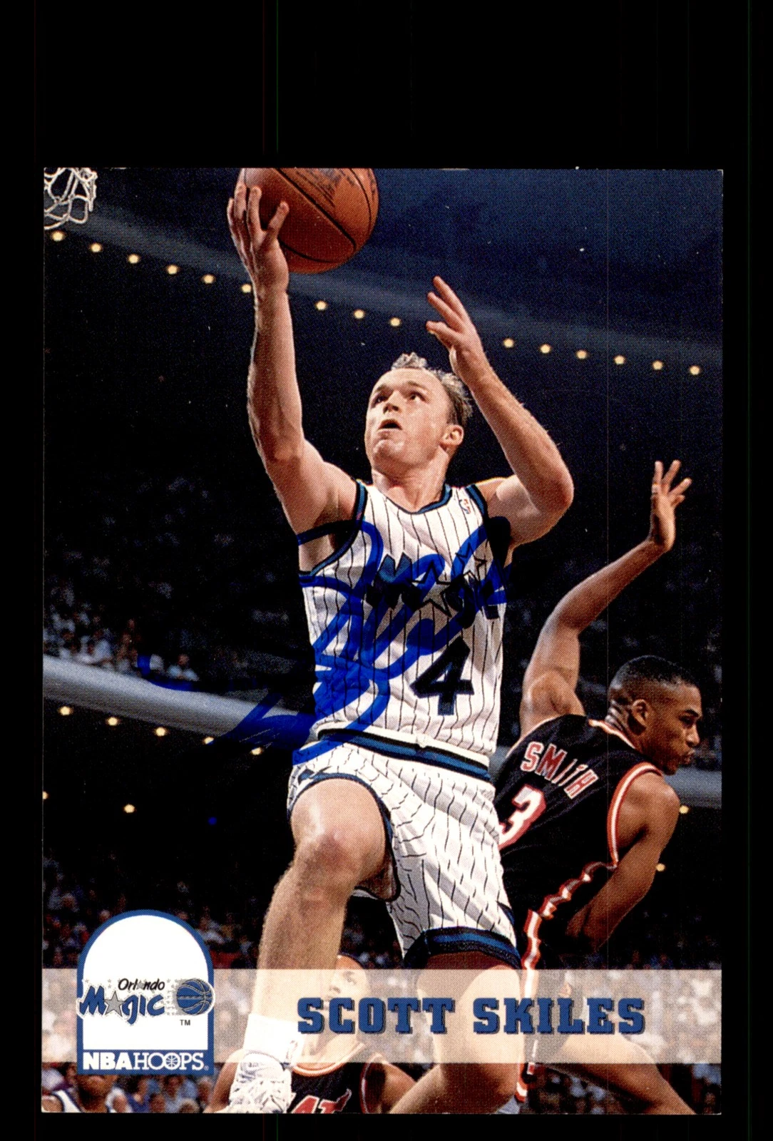 Signed Basketball Card Auto Scott Skiles 1993-94 Hoops #158 Orlando Magic