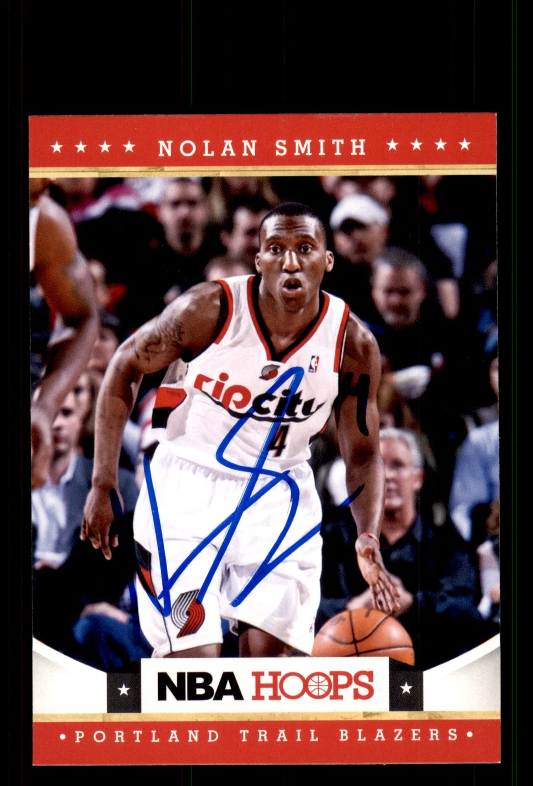 Signed Basketball Card Auto Nolan Smith 2012-13 Hoops #241 Trail Blazers