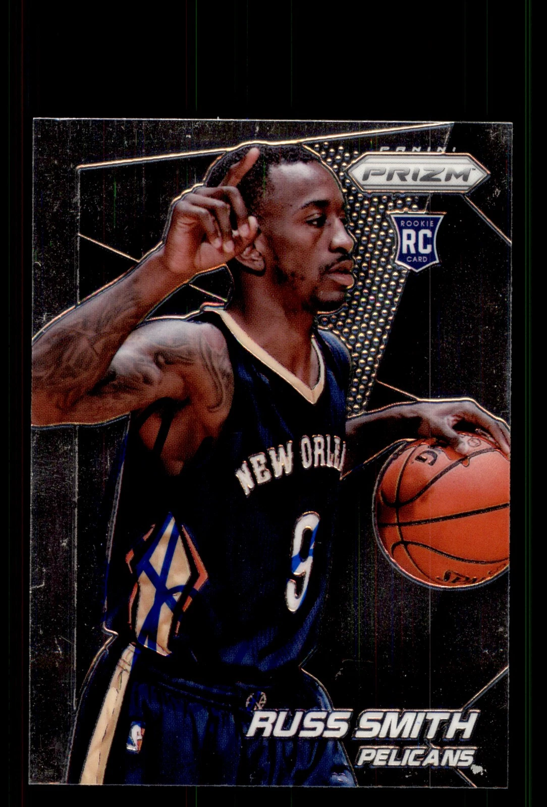 Signed Basketball Card Auto Russ Smith 2014-15 Panini Prizm #288 Pelicans