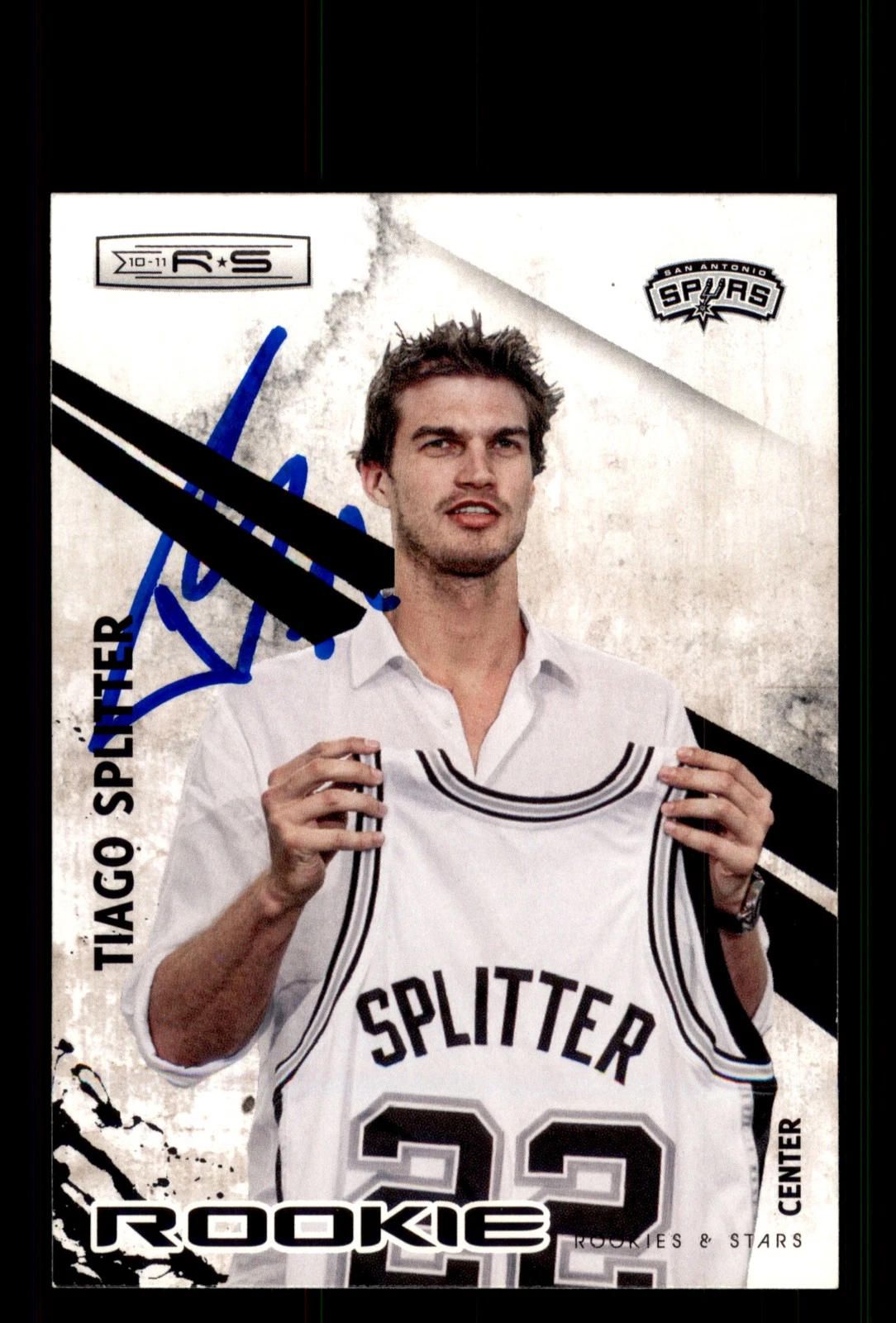Signed Basketball Card Auto Tiago Splitter 2010-11 Panini Rookies & Stars #125