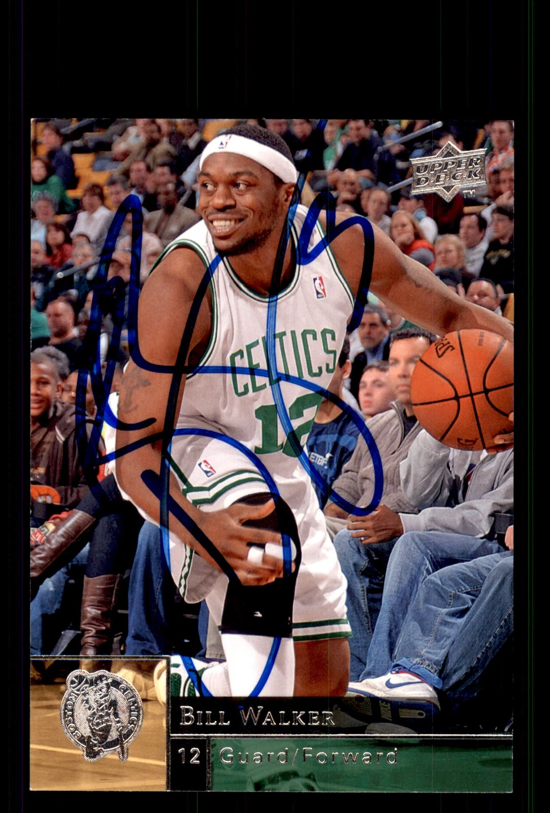 Signed Basketball Card Auto Bill Walker 2009-10 Upper Deck #12 Boston Celtics