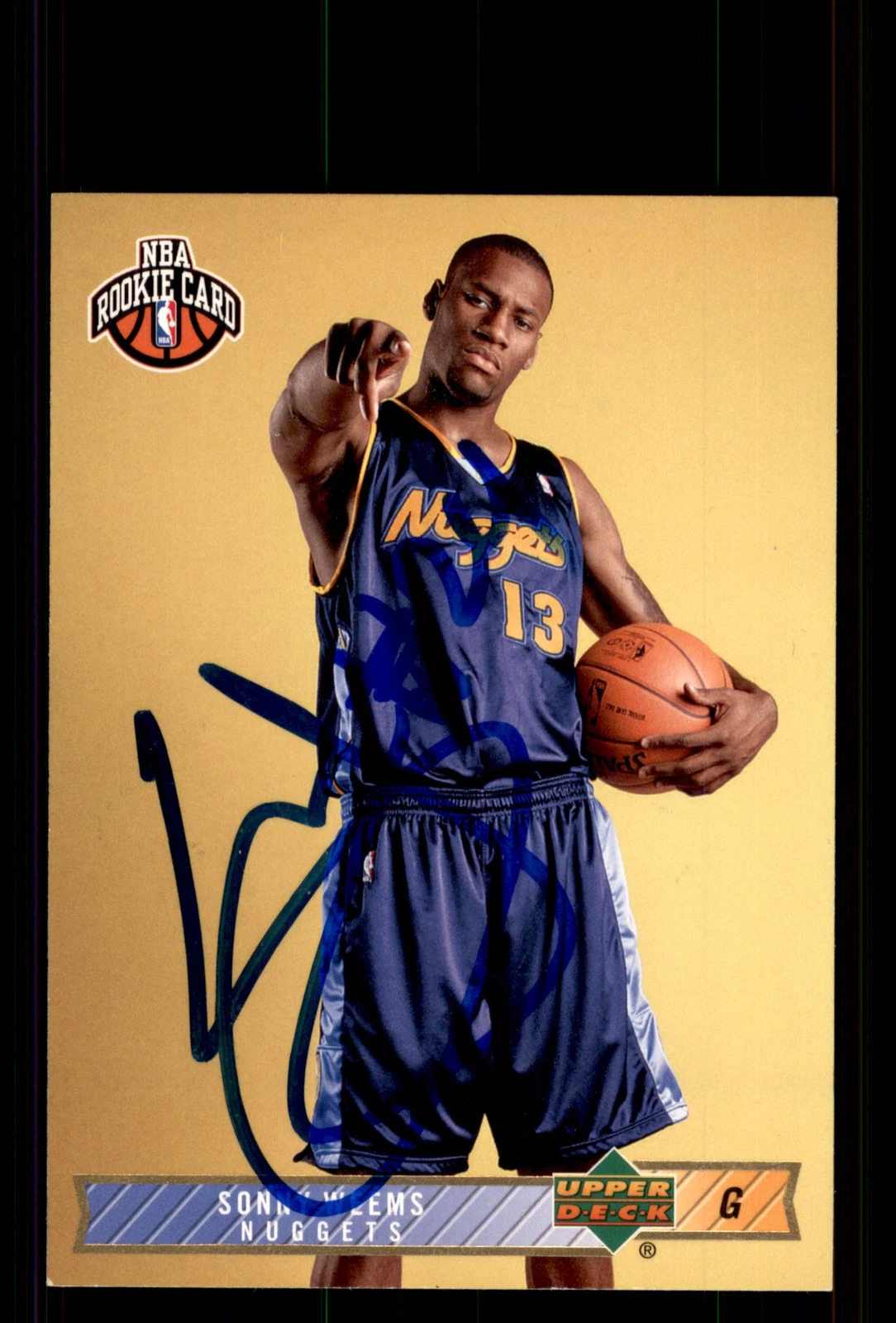 Signed Basketball Card Auto Sonny Weems 2008-09 Upper Deck Lineage #227
