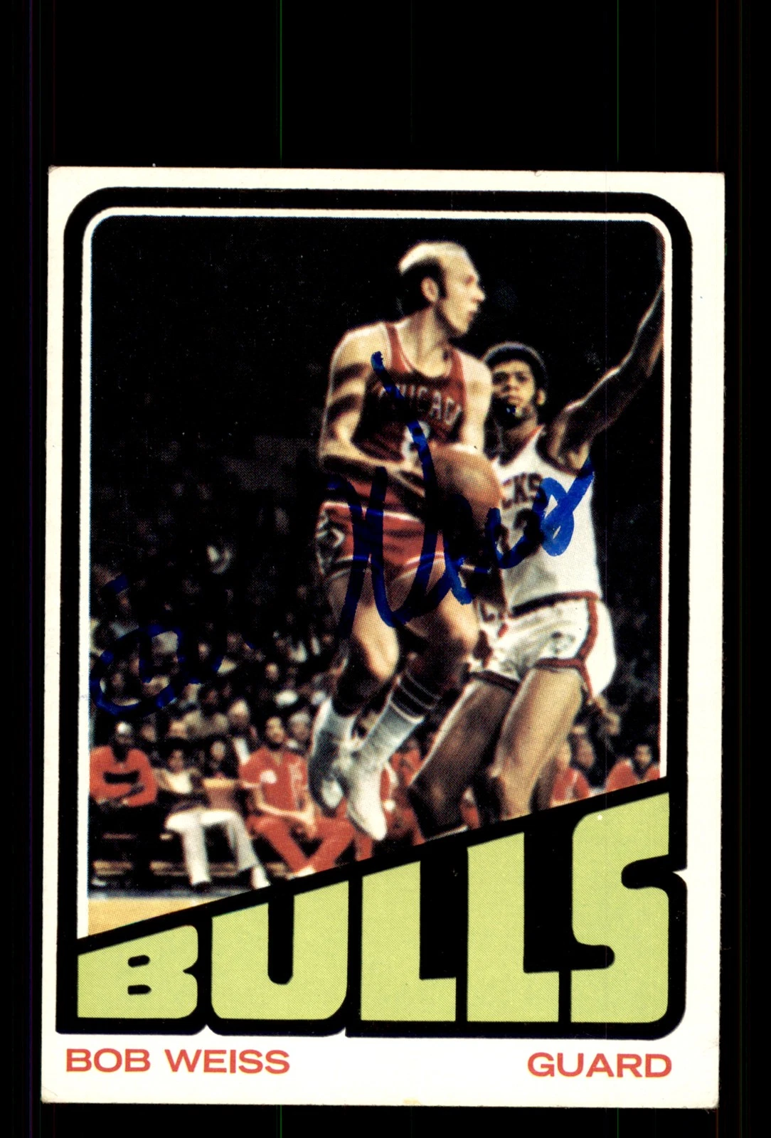 Signed Basketball Card Auto Bob Weiss 1972-73 Topps #141 Chicago Bulls