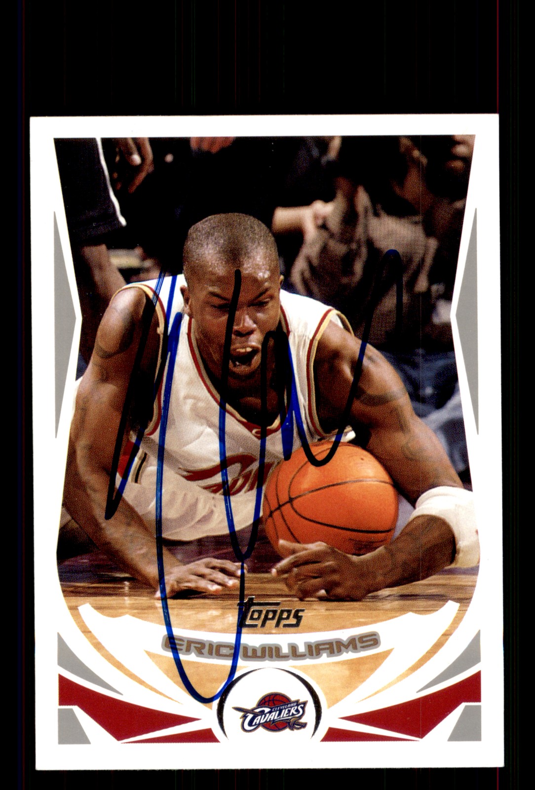 Signed Basketball Card Auto Eric Williams 2004-05 Topps #204 Cleveland Cavaliers