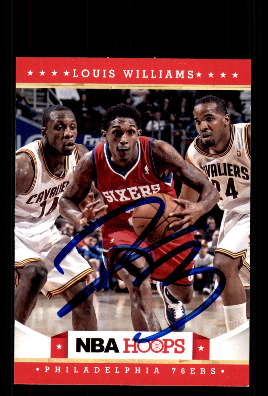 Signed Basketball Card Auto Lou Williams 2012-13 Hoops #25 Philadelphia 76ers