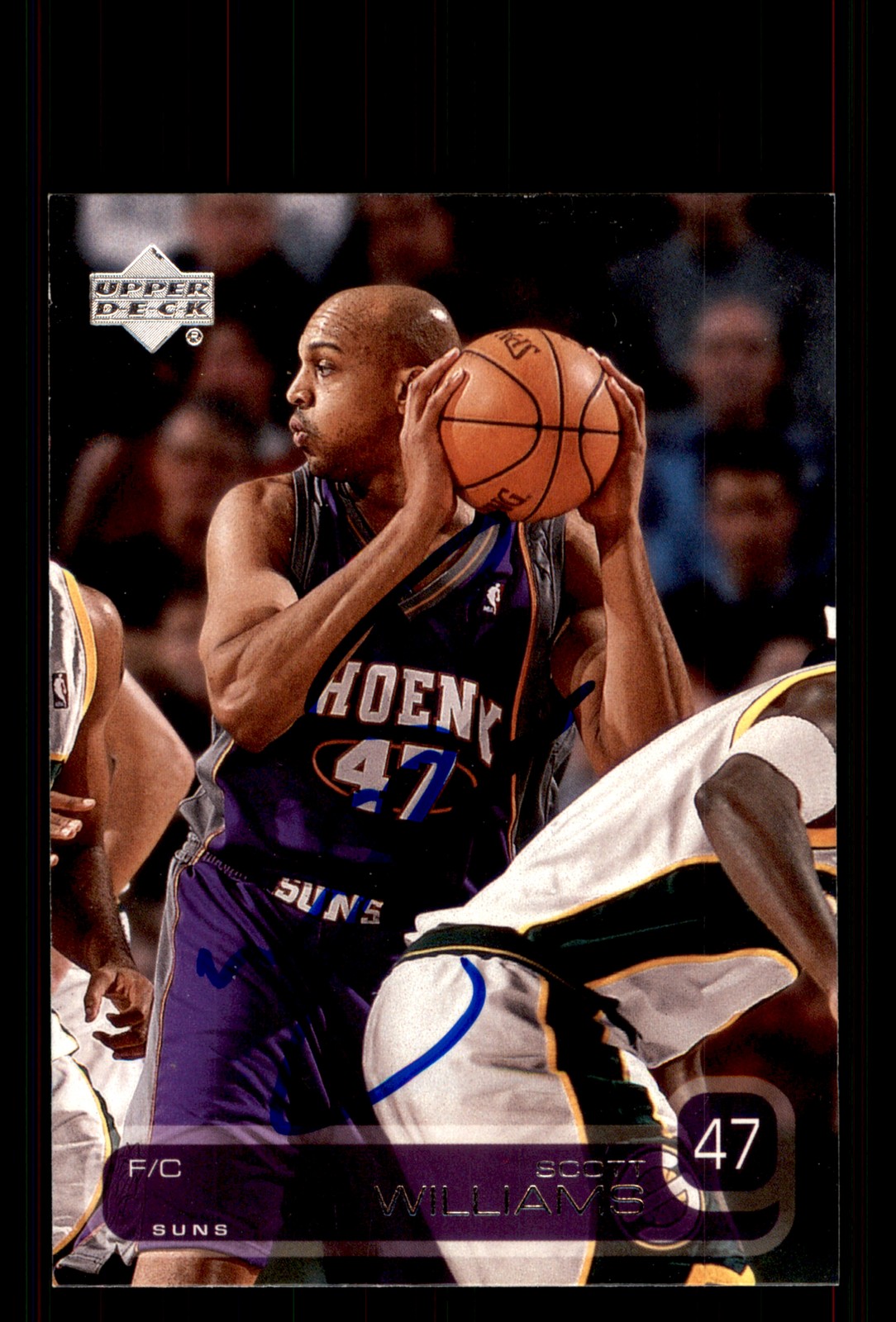 Signed Basketball Card Auto Scott Williams 2002-03 Upper Deck #346 Phoenix Suns