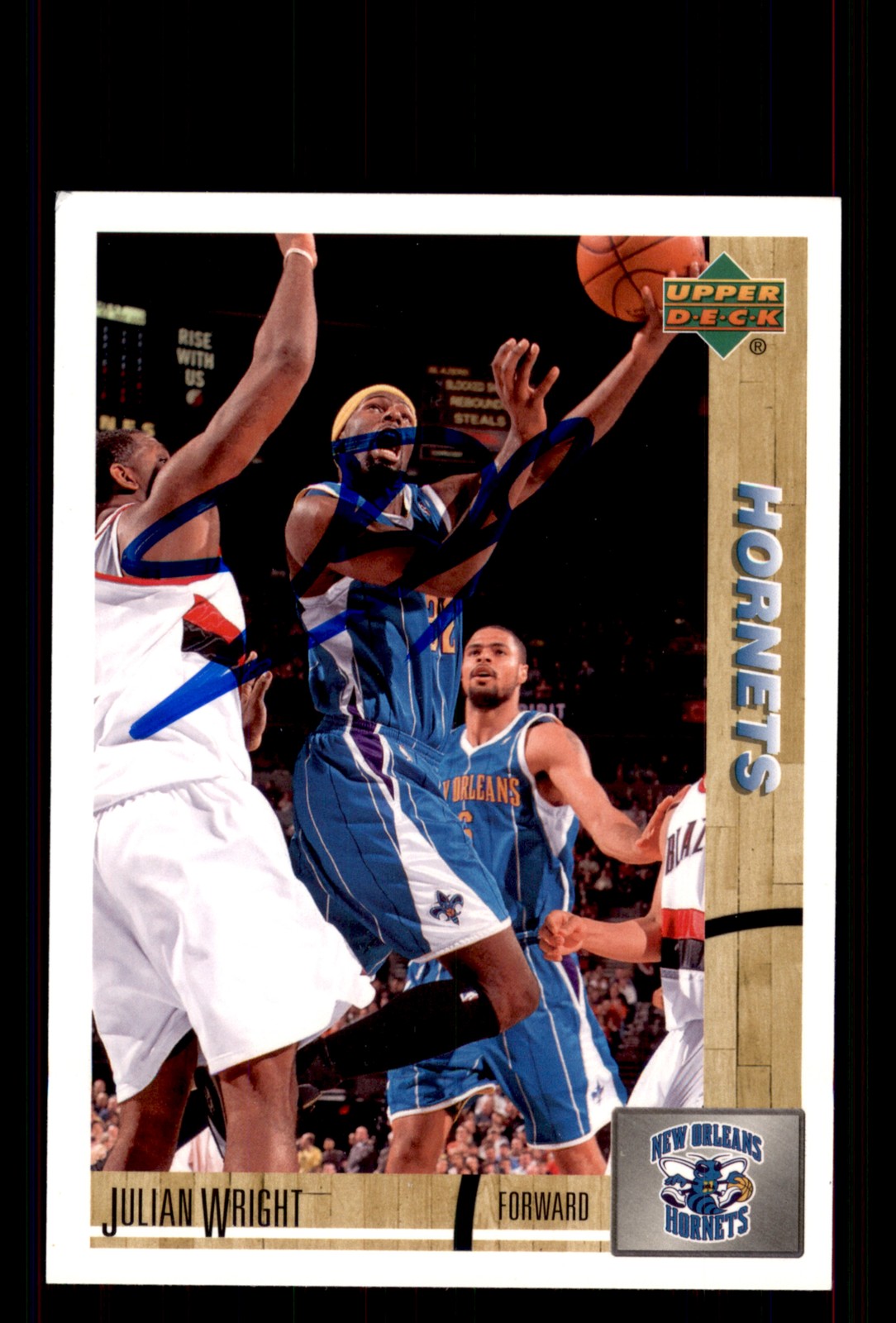 Signed Basketball Card Auto Julian Wright 2008-09 Upper Deck Lineage #194