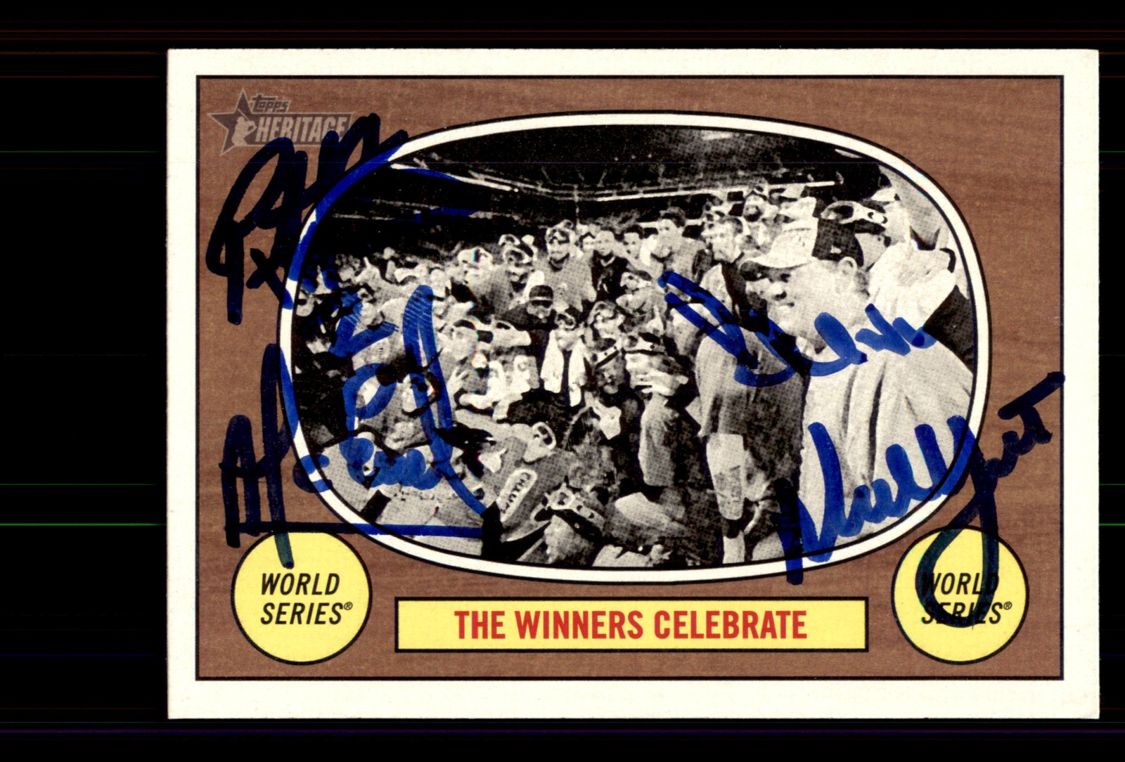 Signed Baseball Card Auto 2016 Topps Heritage #155 Kansas City Royals Yost +