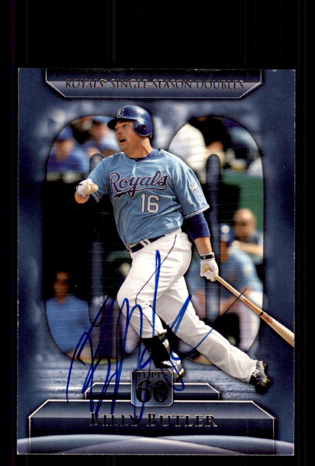 Signed Baseball Card Auto Billy Butler 2011 Topps #T60-28 Kansas City Royals
