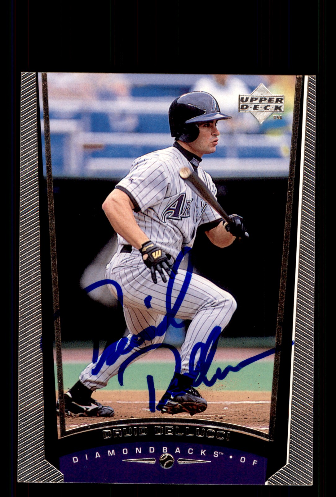 Signed Baseball Card Auto David Dellucci 1999 Upper Deck #30 Diamondbacks