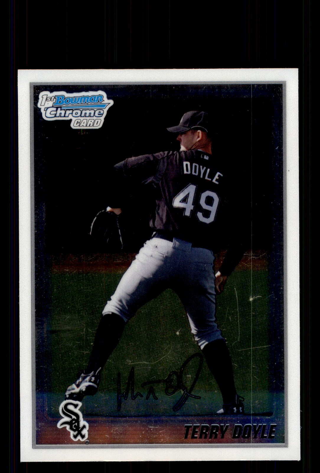 Signed Baseball Card Auto Terry Doyle 2010 Bowman Chrome #BCP175 White Sox