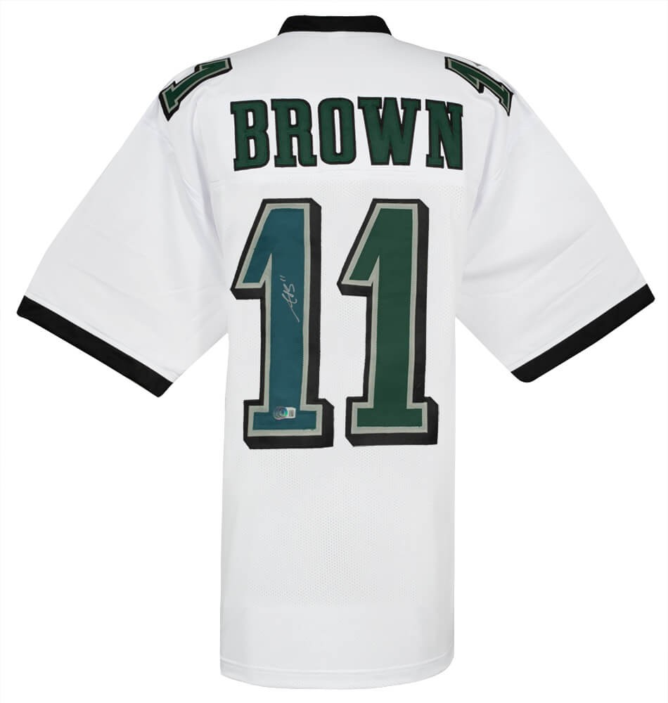 A.J. (AJ) Brown (EAGLES) Signed White Custom Football Jersey - (BECKETT COA)