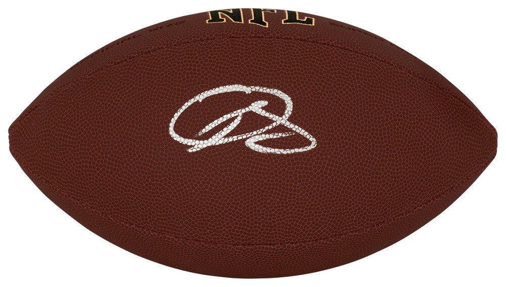 Odell Beckham Jr Signed Wilson Super Grip Full Size NFL Football -(SCHWARTZ COA)