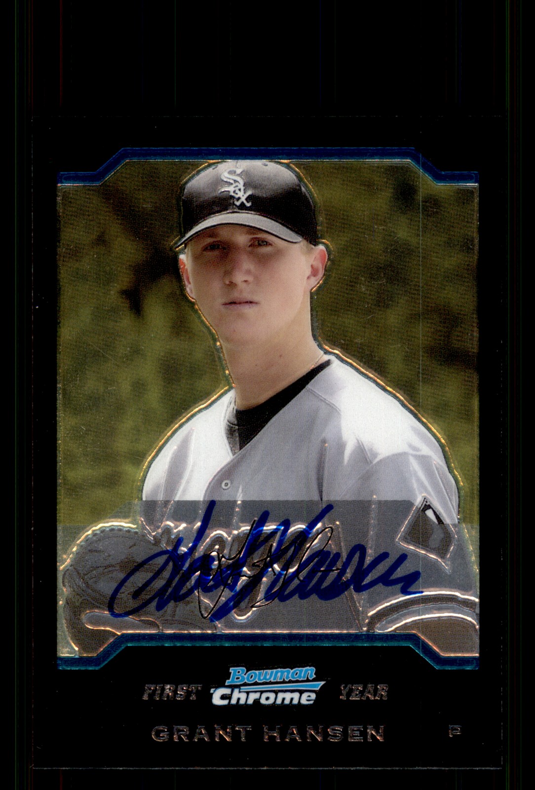 Signed Baseball Card Auto Grant Hansen 2004 Bowman #BDP89 White Sox