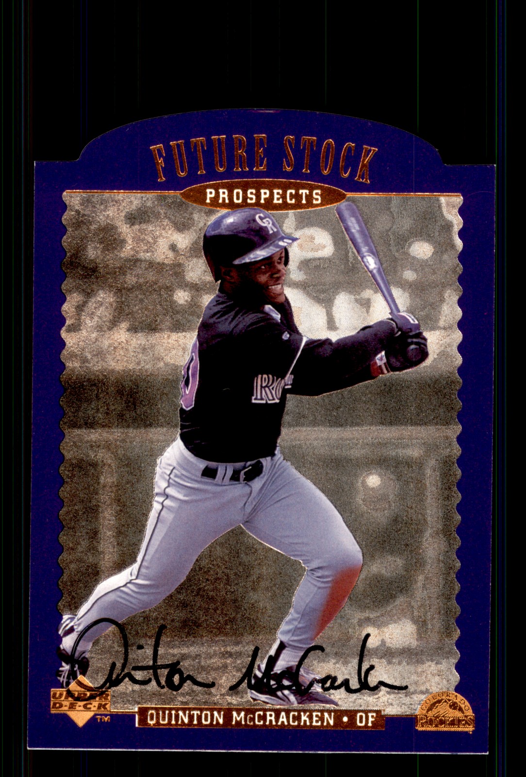 Signed Baseball Card Auto Quinton McCracken 1996 Upper Deck #FS14 Rockies