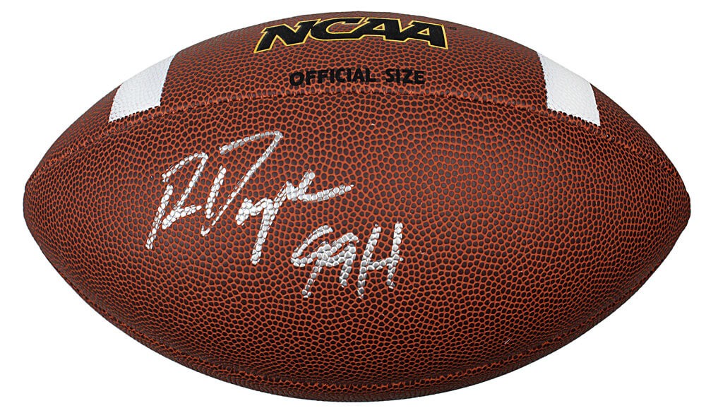 RON DAYNE Signed Wilson NCAA Full Size Composite Football w/99H - SCHWARTZ