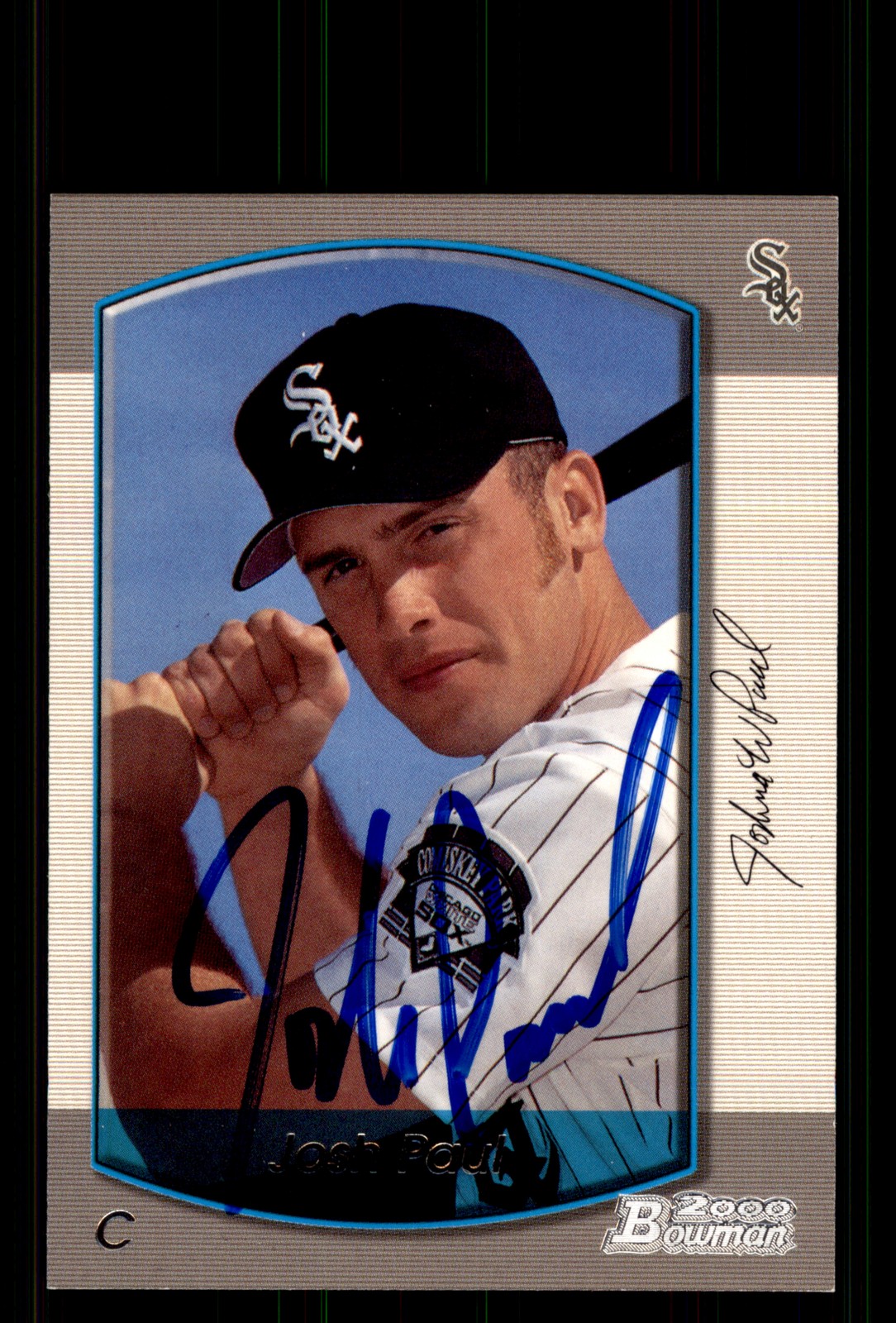 Signed Baseball Card Auto Josh Paul 2000 Bowman #426 Chicago White Sox