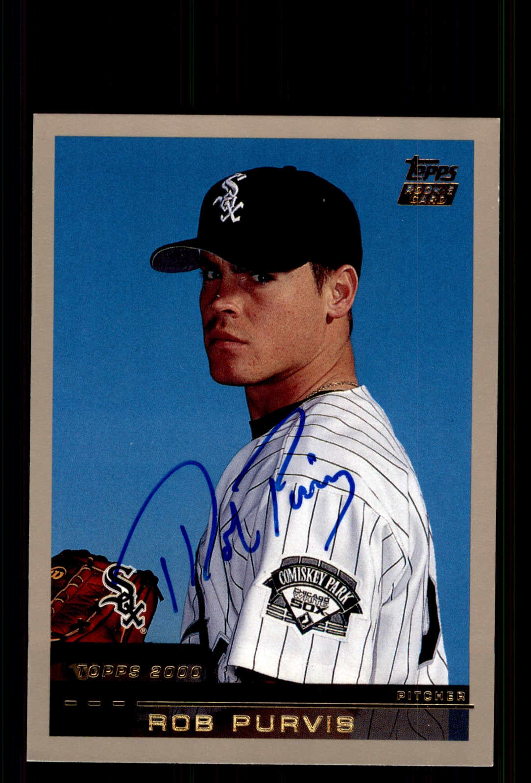 Signed Baseball Card Auto Rob Purvis 2000 Topps Traded #T8 White Sox