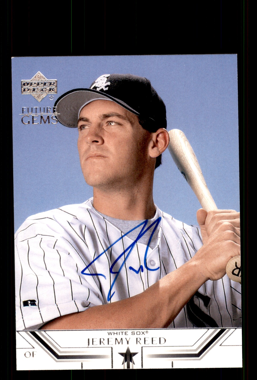 Signed Baseball Card Auto Jeremy Reed 2002 Upper Deck Prospect Premieres #19