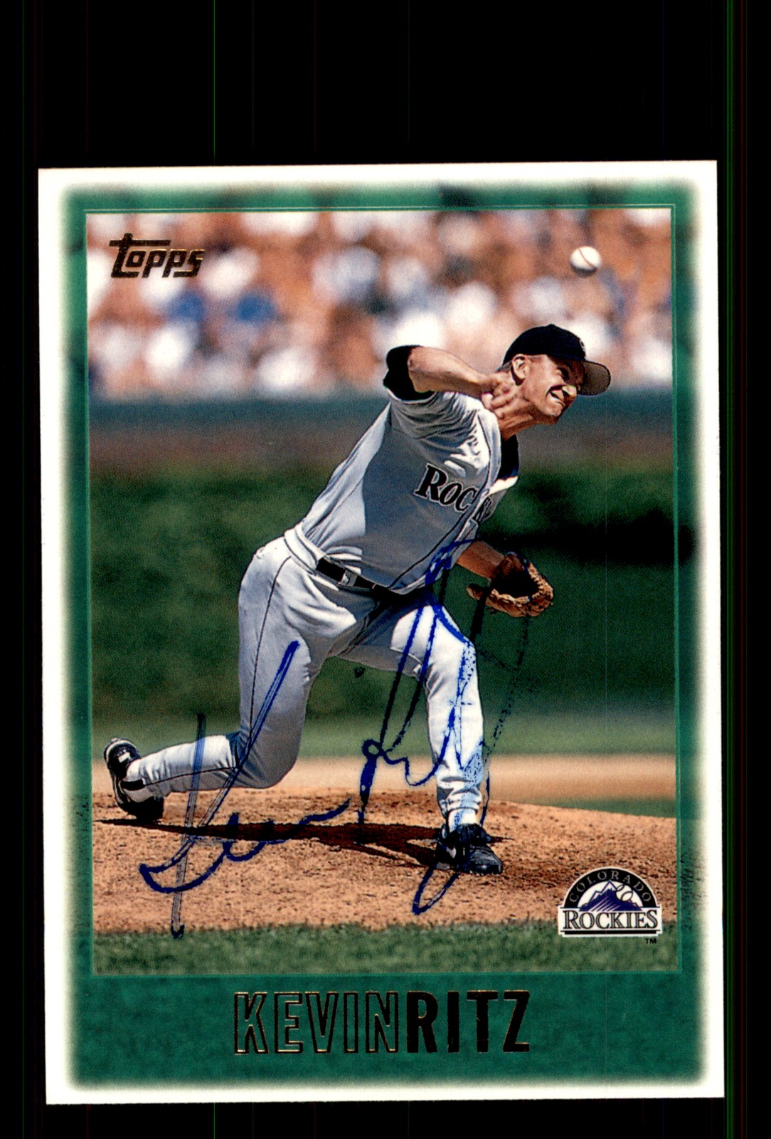 Signed Baseball Card Auto Kevin Ritz 1997 Topps #233 Colorado Rockies